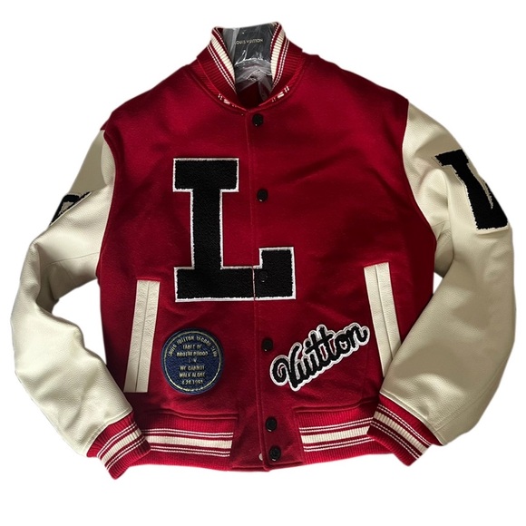 Pre loved LV Varsity Leather Jacket - Dreaming MLK Inspired - Picture 1 of 9